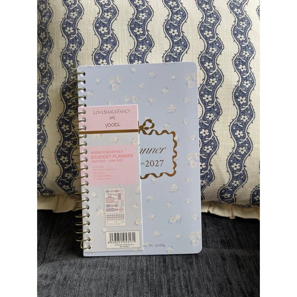 LoveShackFancy Yoobi Everblooming Rosettes Ditsy Monthly and Weekly Planner